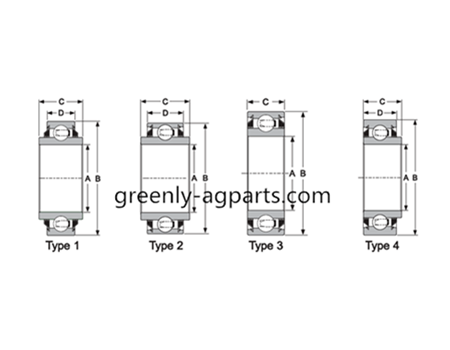 Square Bore Cylindrical Disc Harrow Bearings