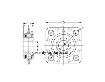 Flanged Disc Harrow Bearing Units Applications