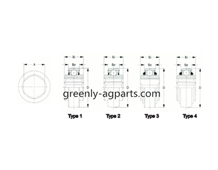 Hex Bore Agricultural Bearings