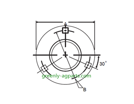 3-Bolt hole round self-aligning mounting flanges